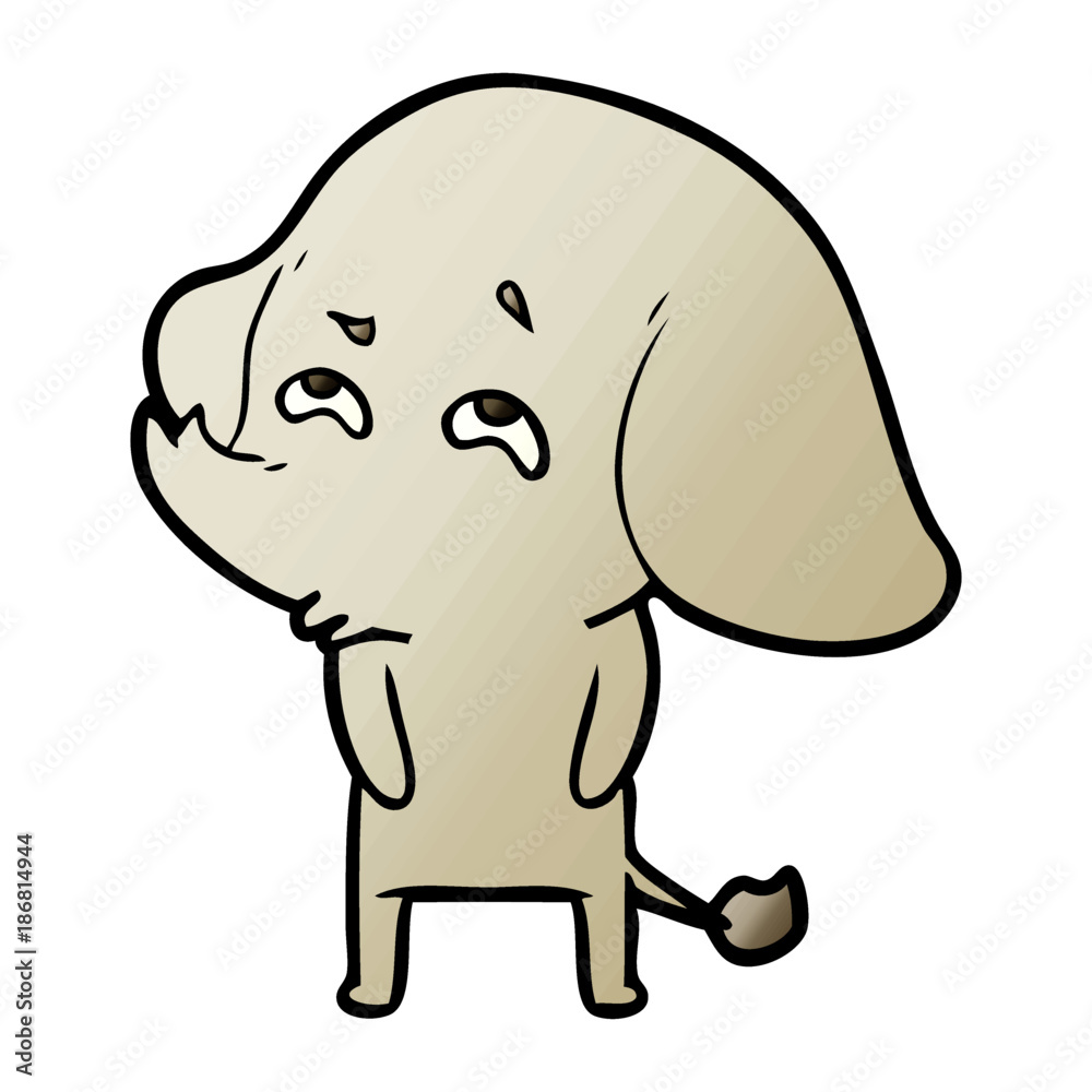 cartoon elephant remembering