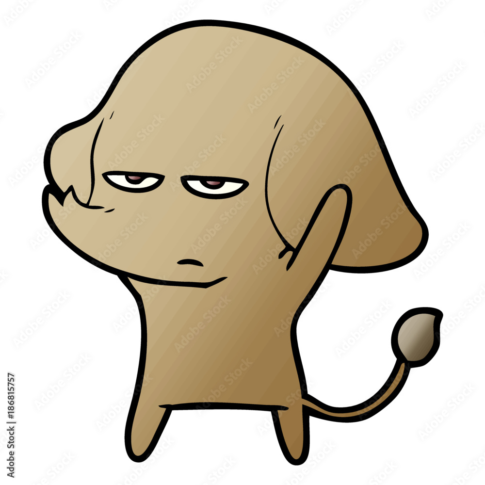 annoyed cartoon elephant annoyed cartoon elephant