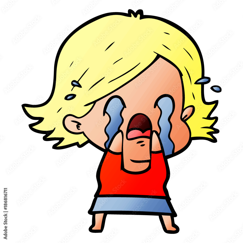 cartoon woman crying cartoon woman crying