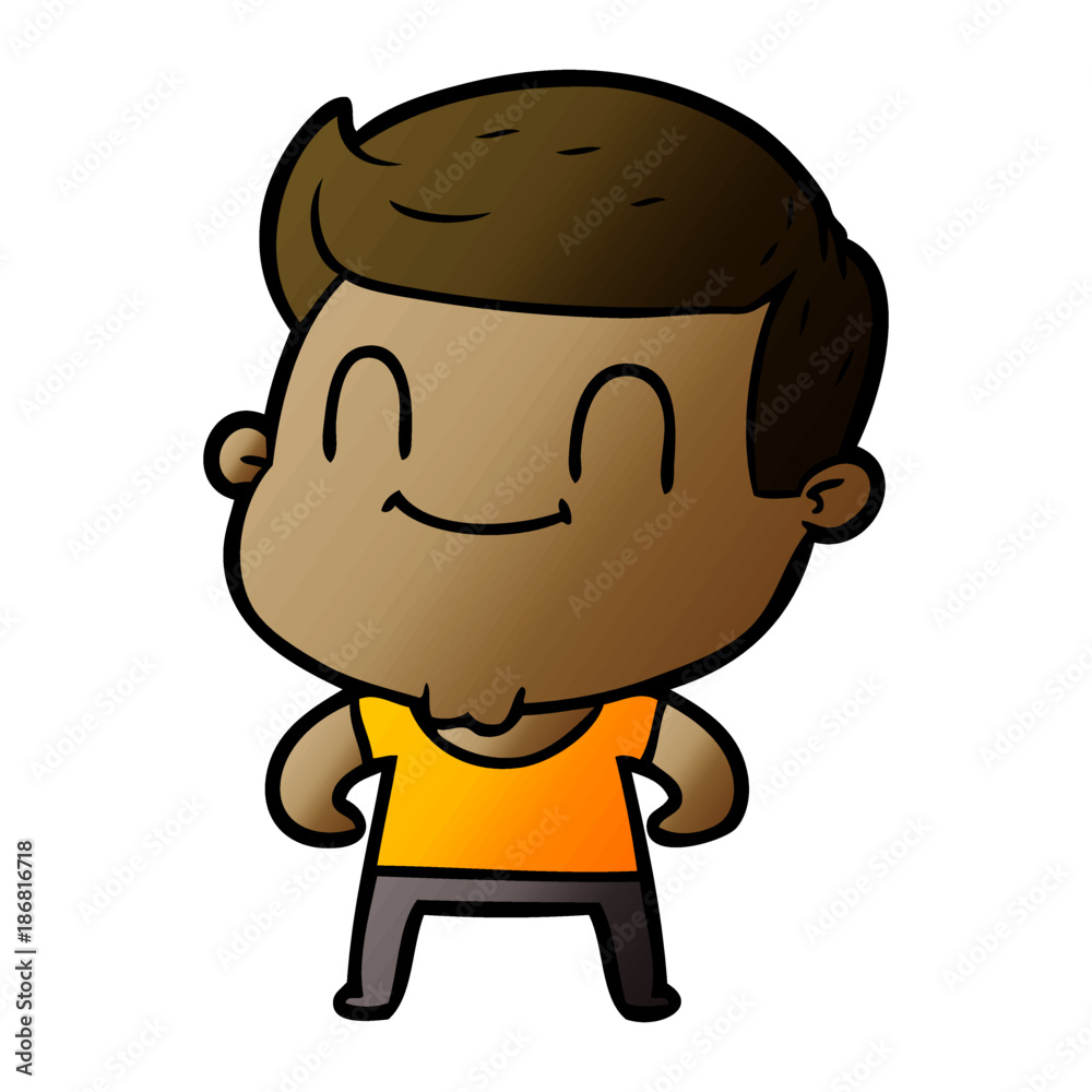 cartoon friendly man cartoon friendly man