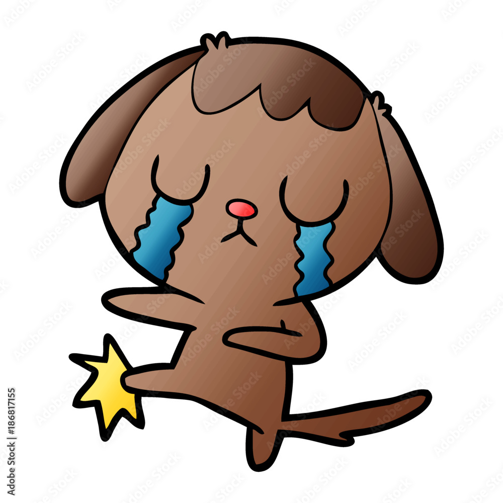cute cartoon dog crying cute cartoon dog crying