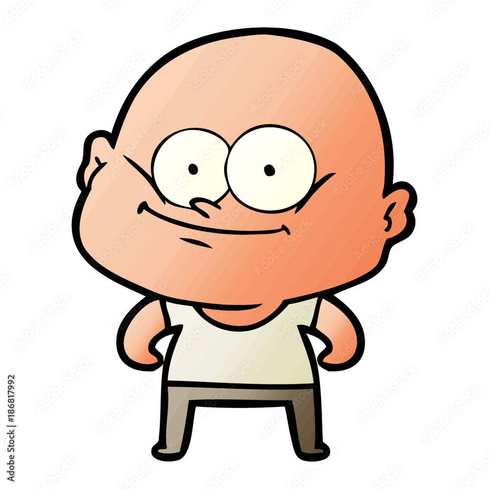 cartoon bald man staring cartoon bald man staring