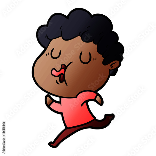 cartoon man singing
