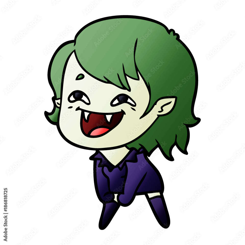 cartoon laughing vampire girl cartoon laughing vampire girl