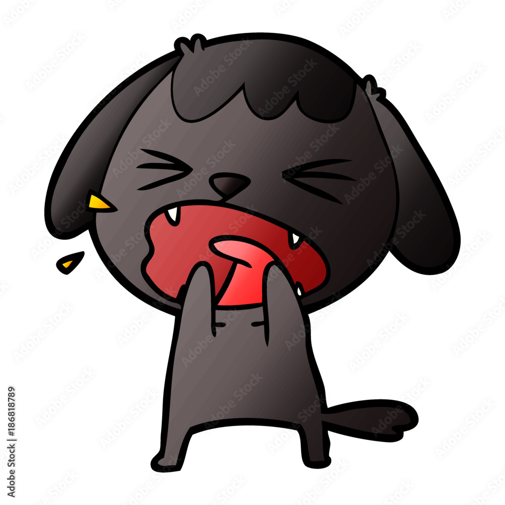 cute cartoon dog barking cute cartoon dog barking