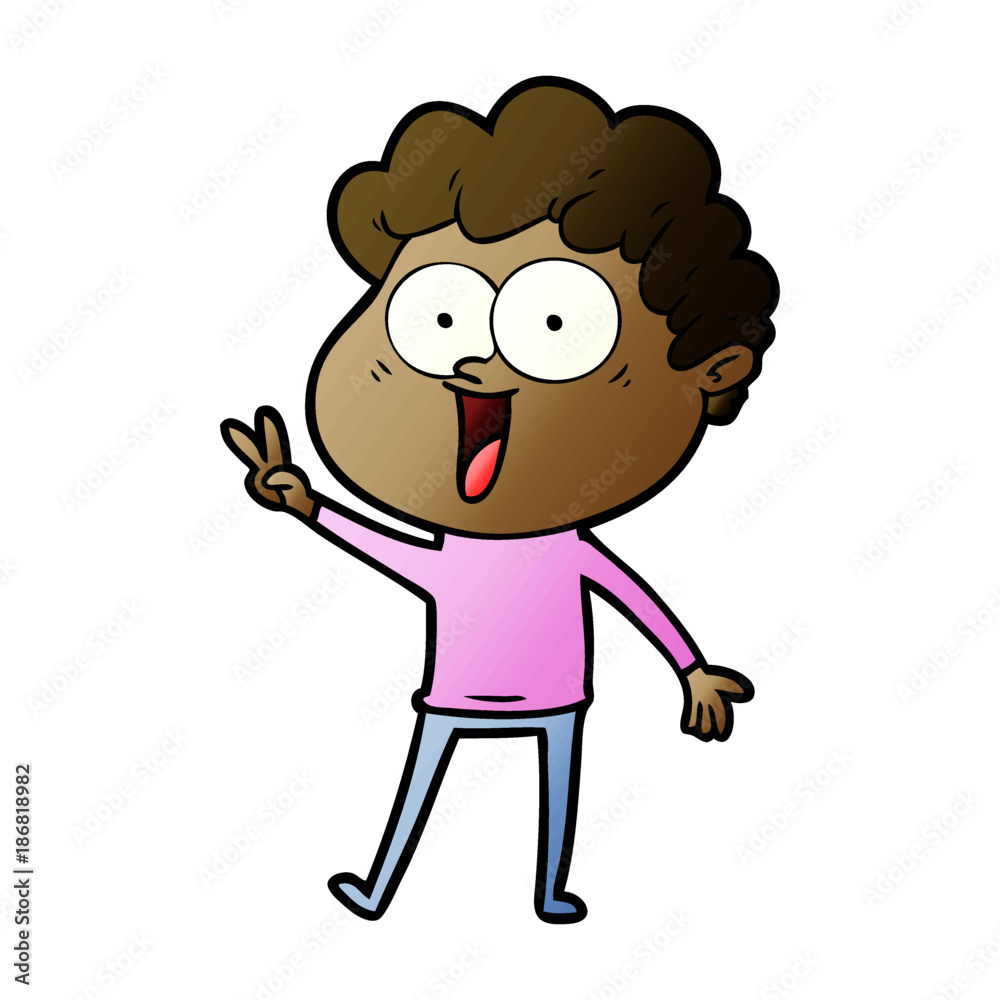 cartoon happy man cartoon happy man