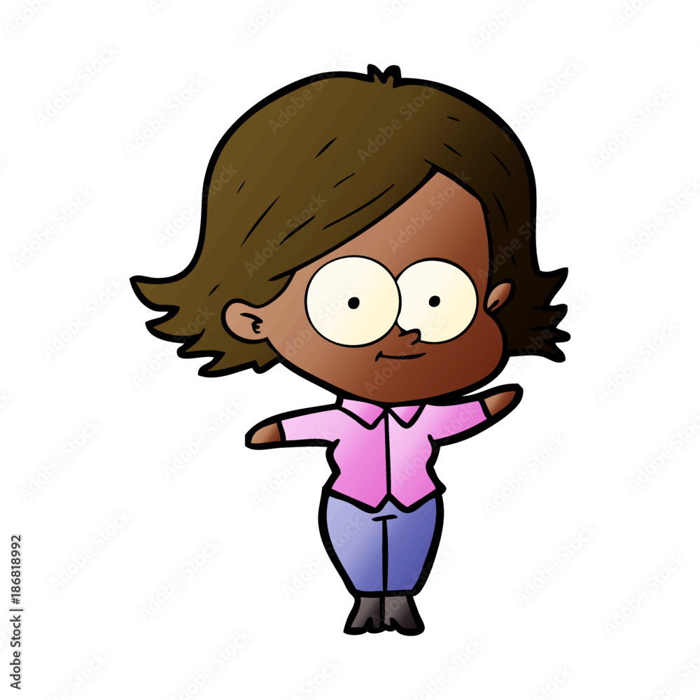 happy cartoon girl happy cartoon girl