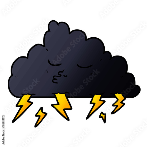 cartoon storm cloud