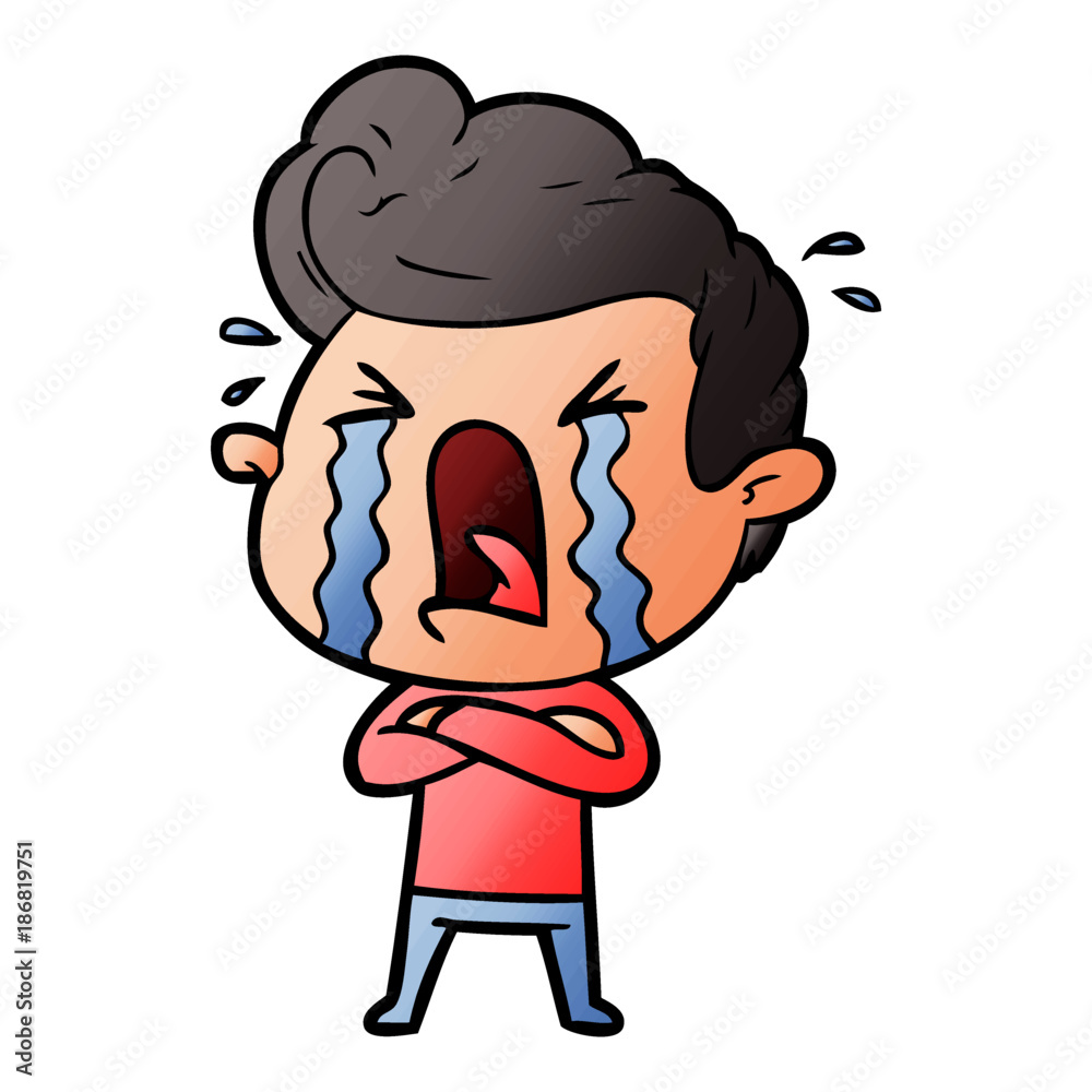 cartoon crying man cartoon crying man