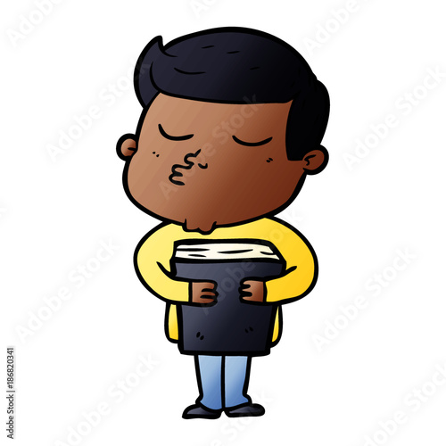 cartoon model guy pouting