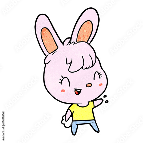 cute cartoon rabbit