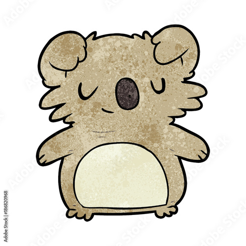 cute cartoon koala photo