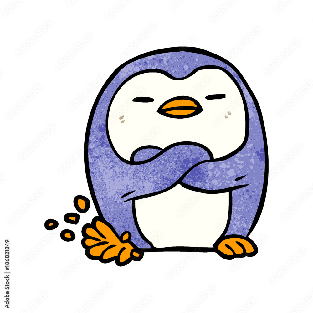 cartoon penguin tapping foot cartoon penguin tapping foot