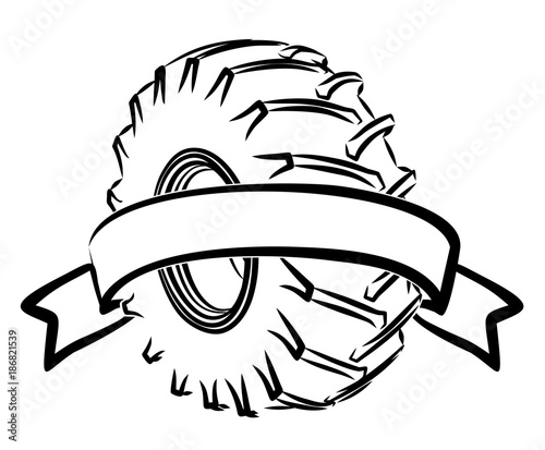 Wheel with frame.