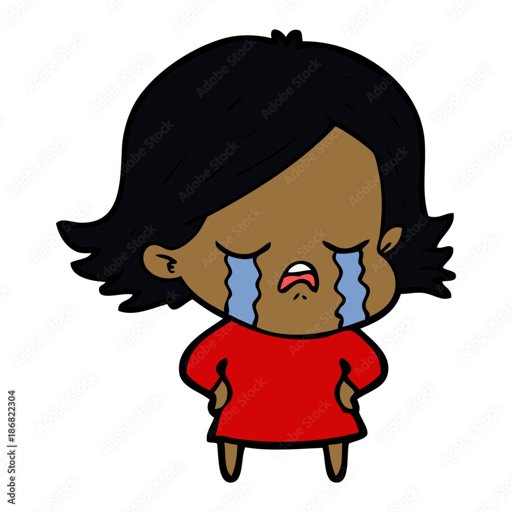 cartoon girl crying cartoon girl crying