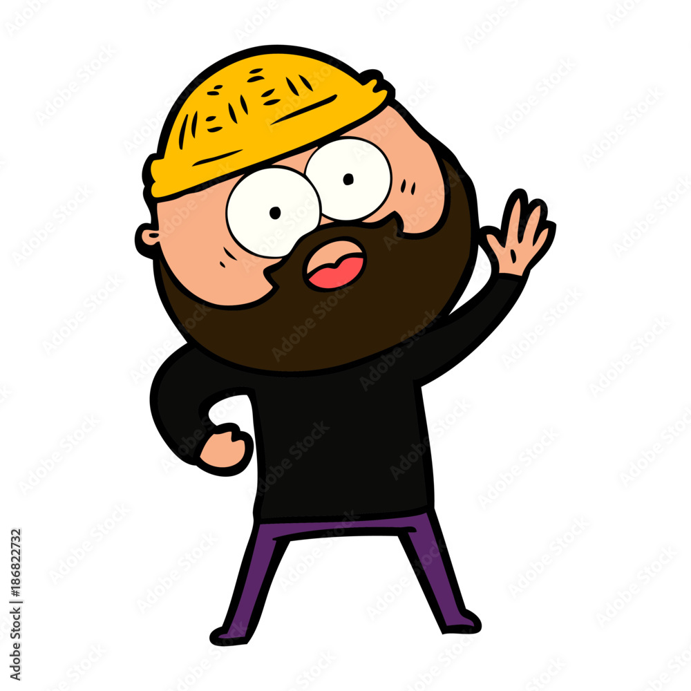 cartoon bearded man cartoon bearded man