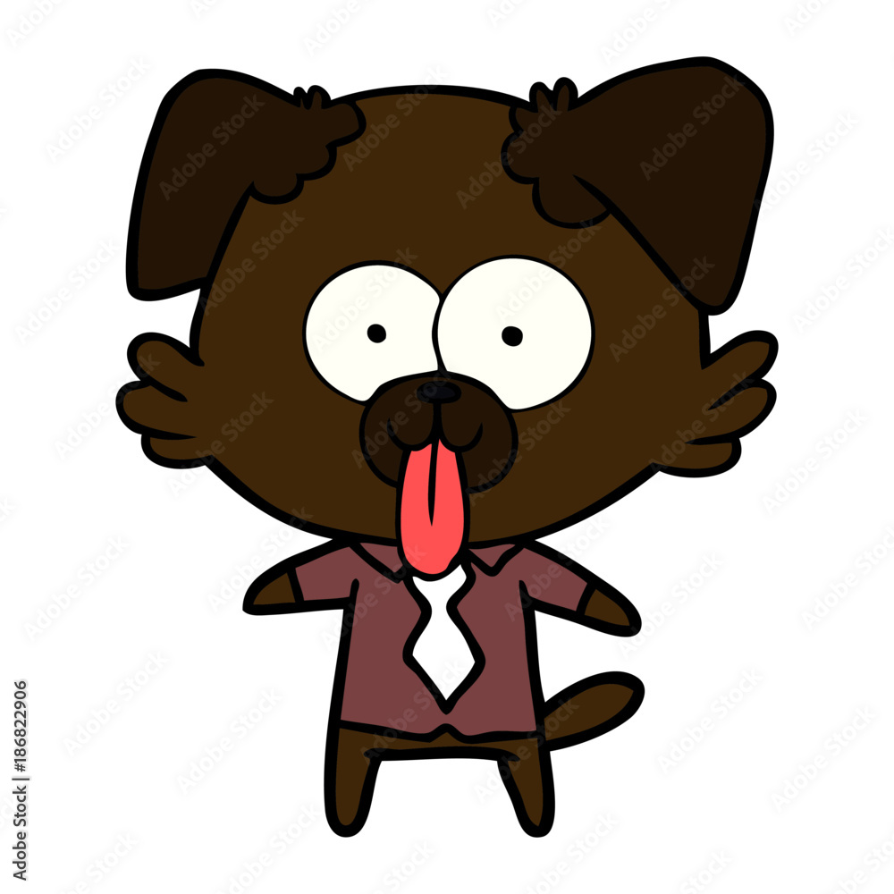 cartoon dog with tongue sticking out cartoon dog with tongue sticking out