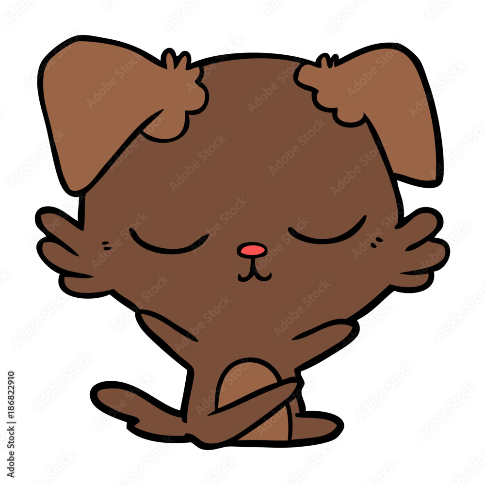 Fototapeta premium cute cartoon dog