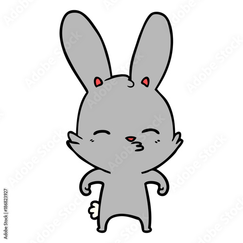 curious bunny cartoon