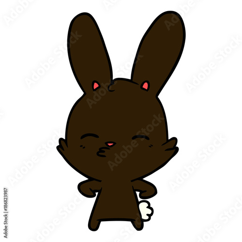curious bunny cartoon