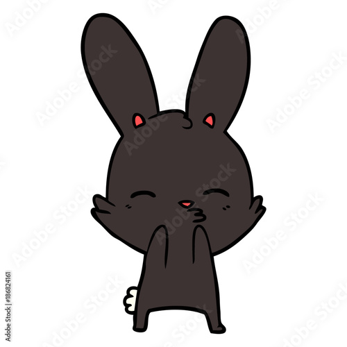 curious bunny cartoon
