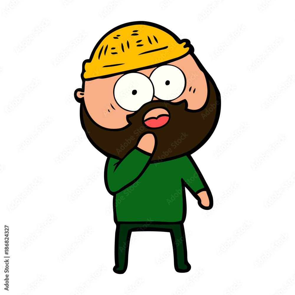 shocked bearded man shocked bearded man