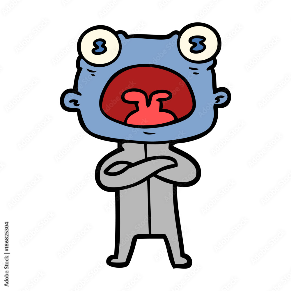 cartoon weird alien communicating cartoon weird alien communicating
