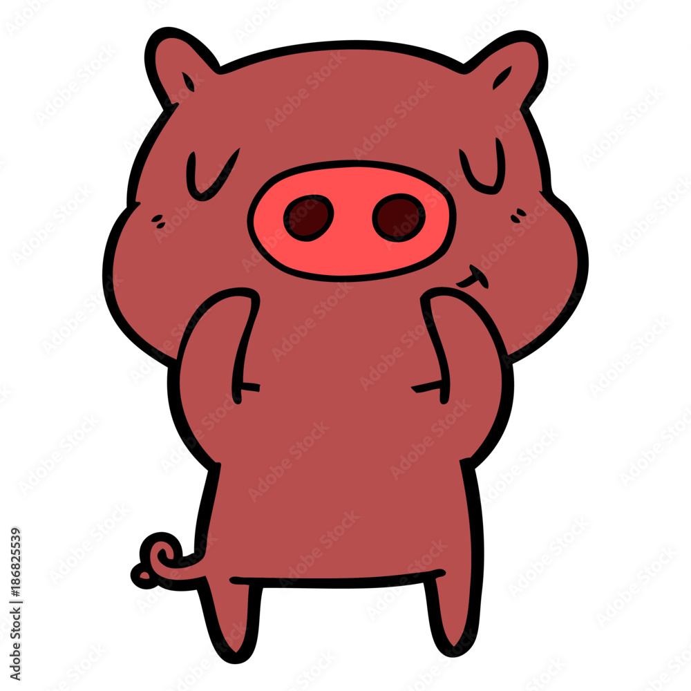 cartoon content pig