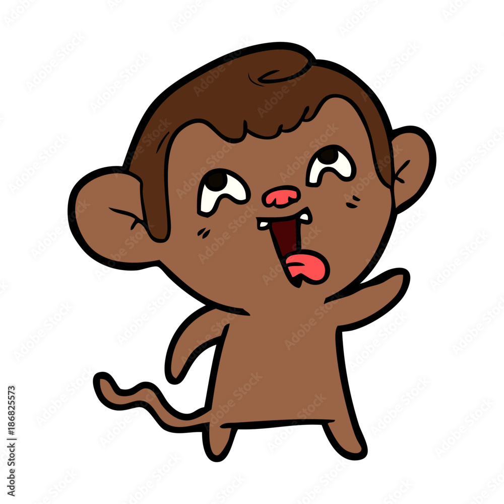 crazy cartoon monkey crazy cartoon monkey