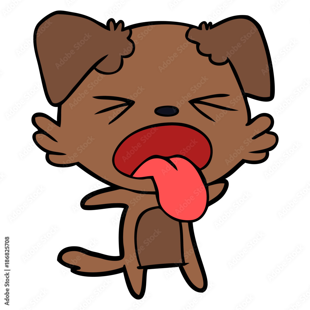 cartoon disgusted dog cartoon disgusted dog
