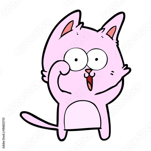 funny cartoon cat