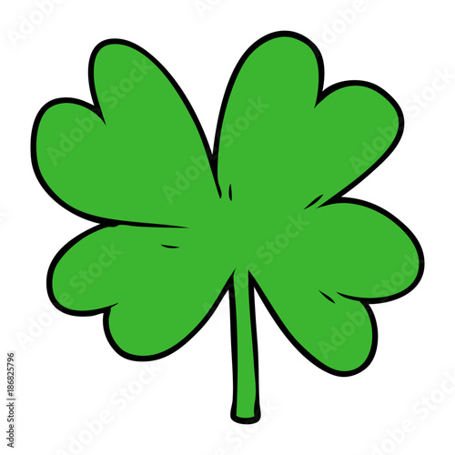 cartoon four leaf clover