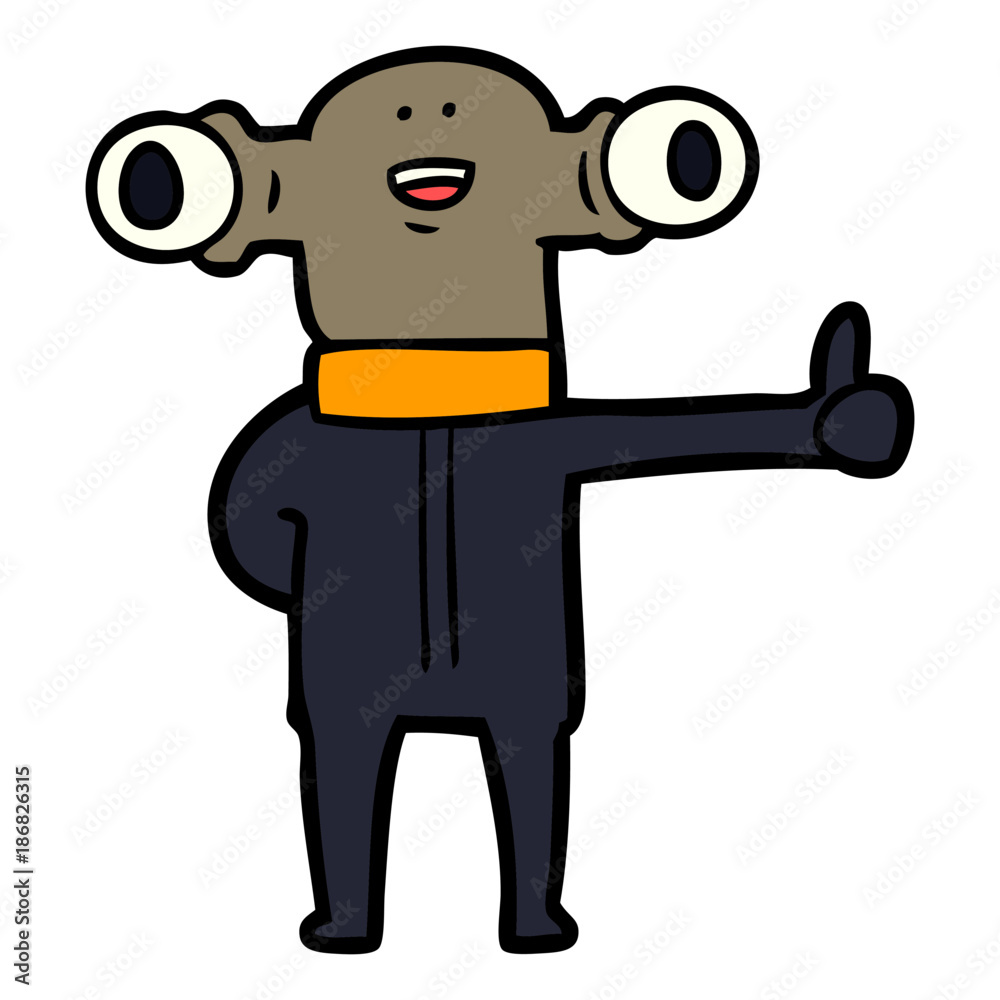friendly cartoon alien friendly cartoon alien