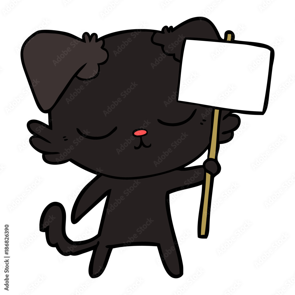 Obraz premium cute cartoon dog