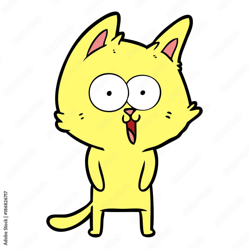 funny cartoon cat