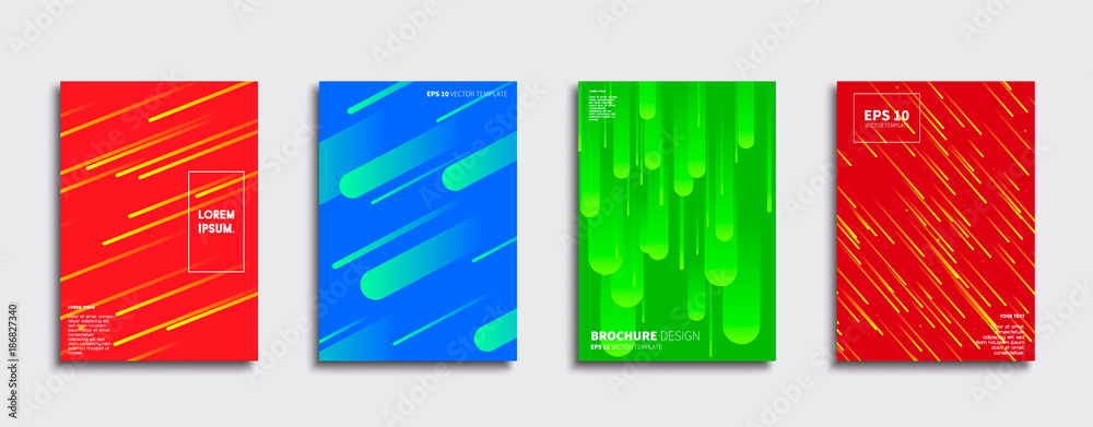 Minimal Vector cover designs. Future Poster template.