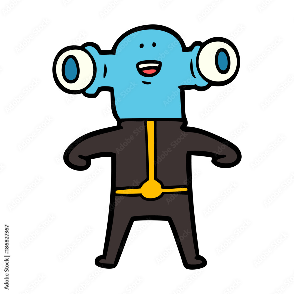 friendly cartoon alien friendly cartoon alien