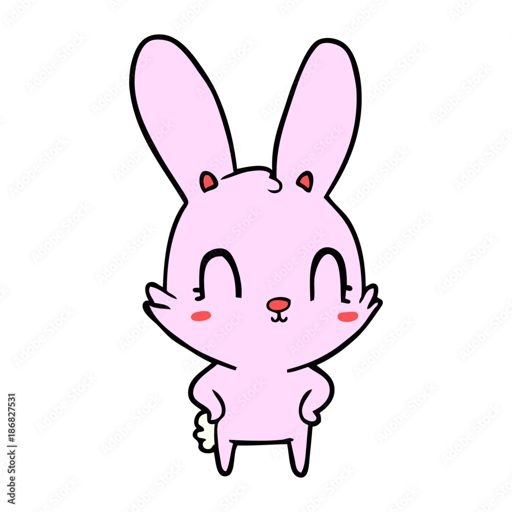 cute cartoon rabbit