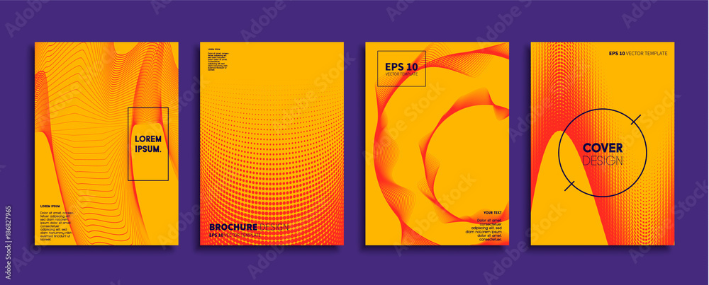 Minimal Vector cover designs. Future Poster template.