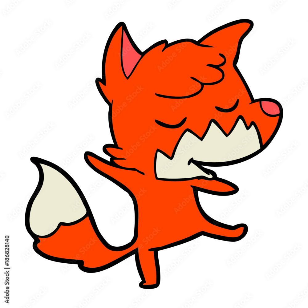 friendly cartoon fox friendly cartoon fox