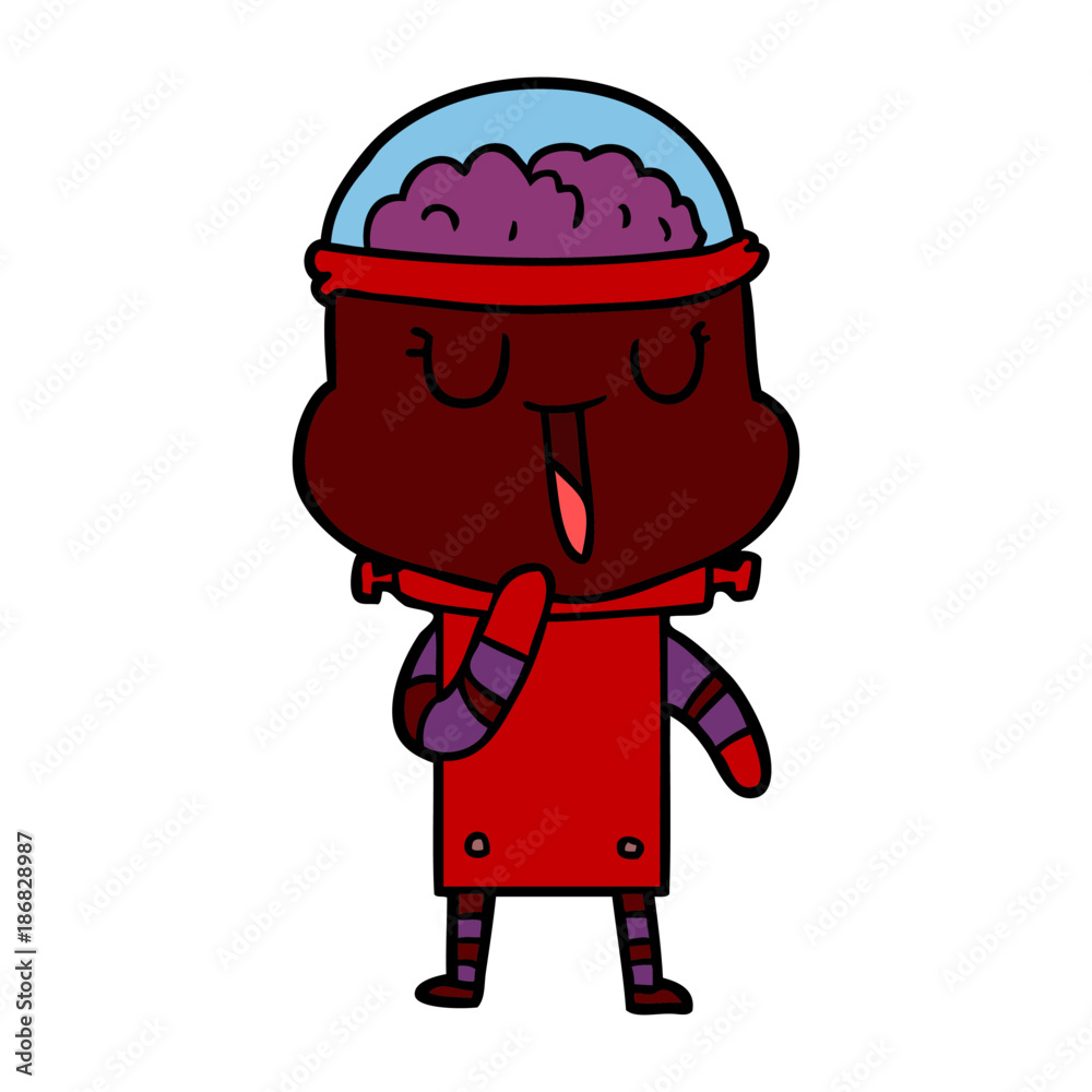 happy cartoon robot happy cartoon robot