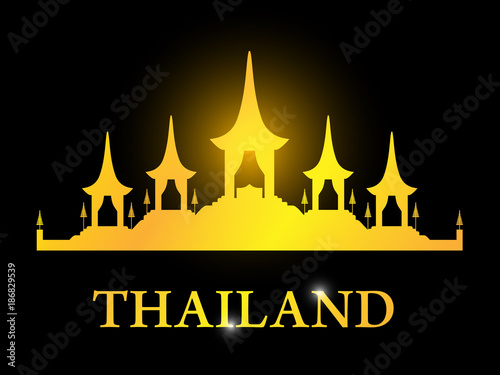 Thailand card with The Royal Funeral Pyre Rama 9