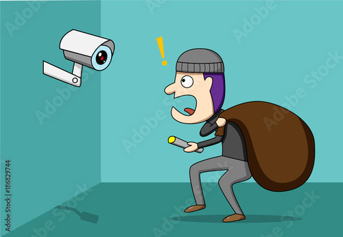 Thief shocked while CCTV detected a robber