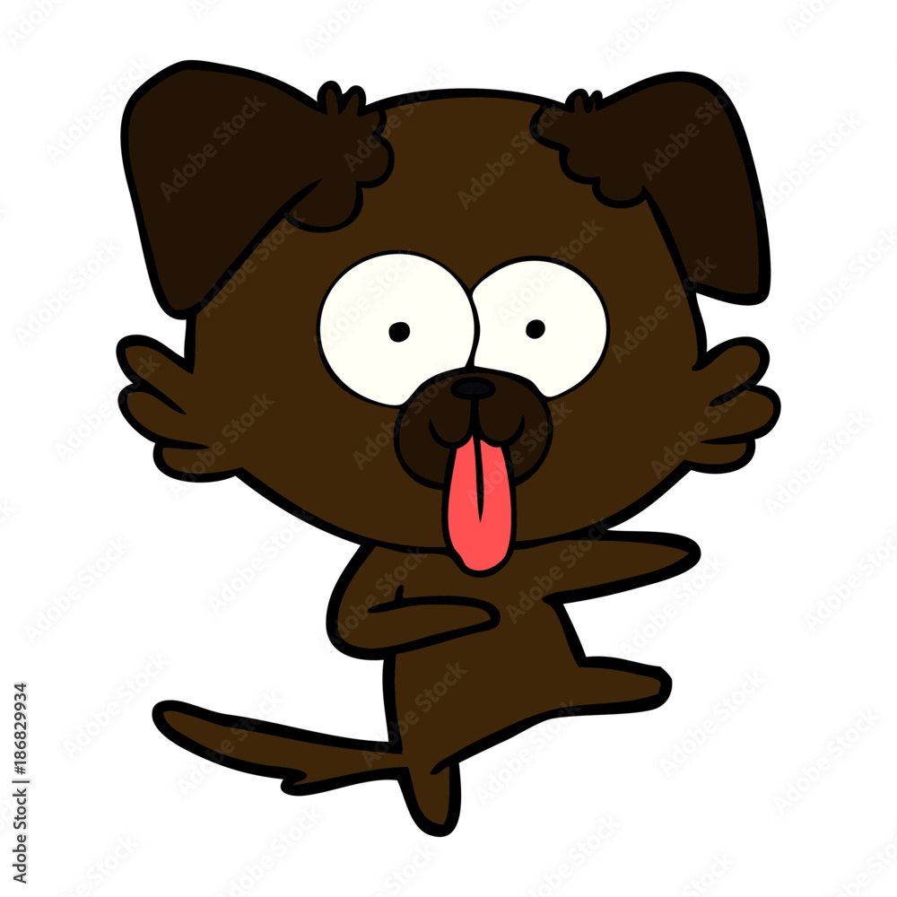 cartoon dog with tongue sticking out cartoon dog with tongue sticking out