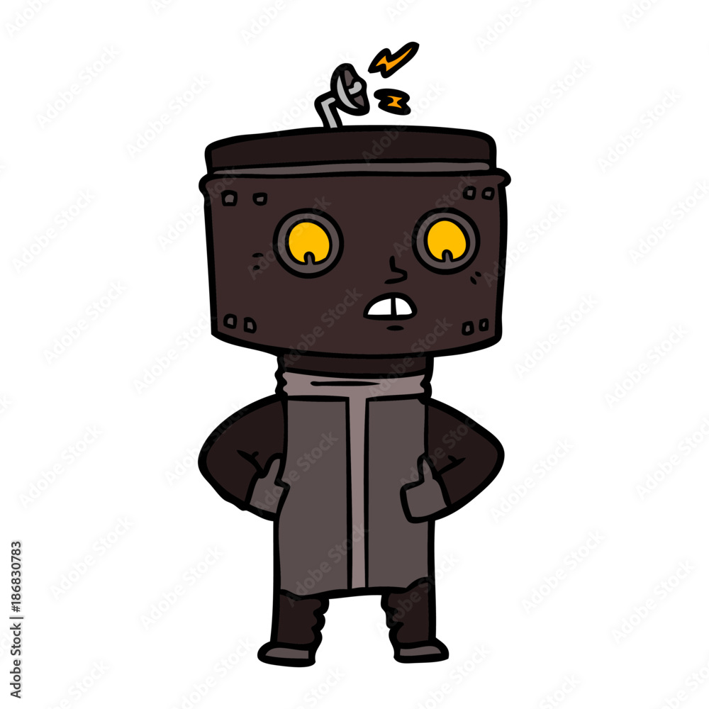 cartoon robot cartoon robot