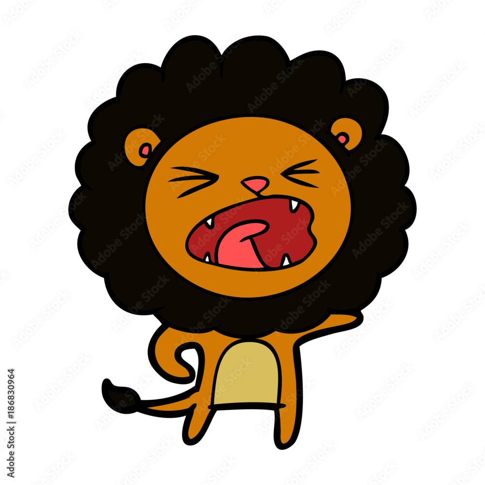 cartoon lion cartoon lion