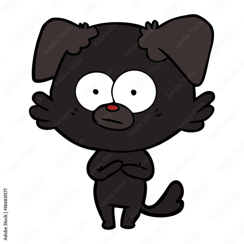 nervous dog cartoon nervous dog cartoon