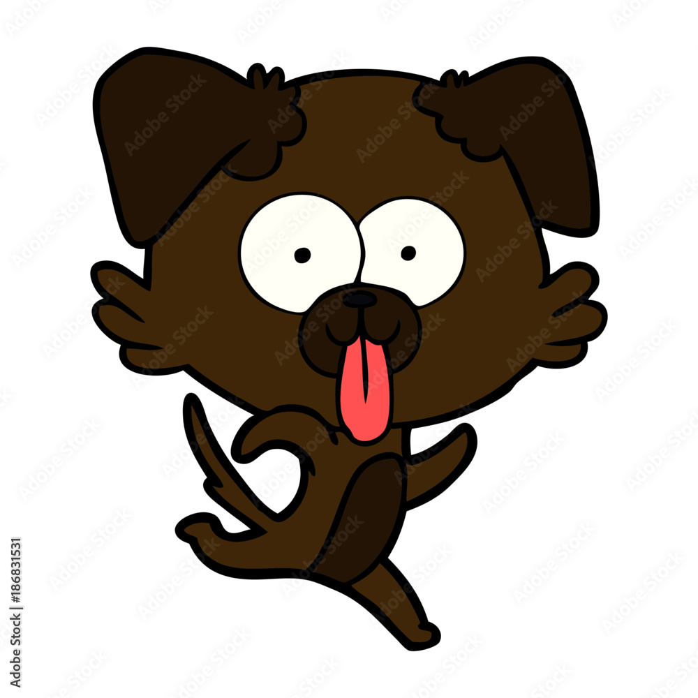 cartoon dog with tongue sticking out cartoon dog with tongue sticking out