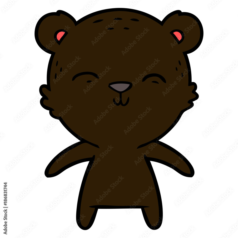 Fototapeta premium happy cartoon bear