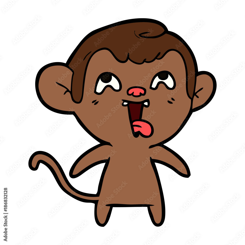crazy cartoon monkey crazy cartoon monkey